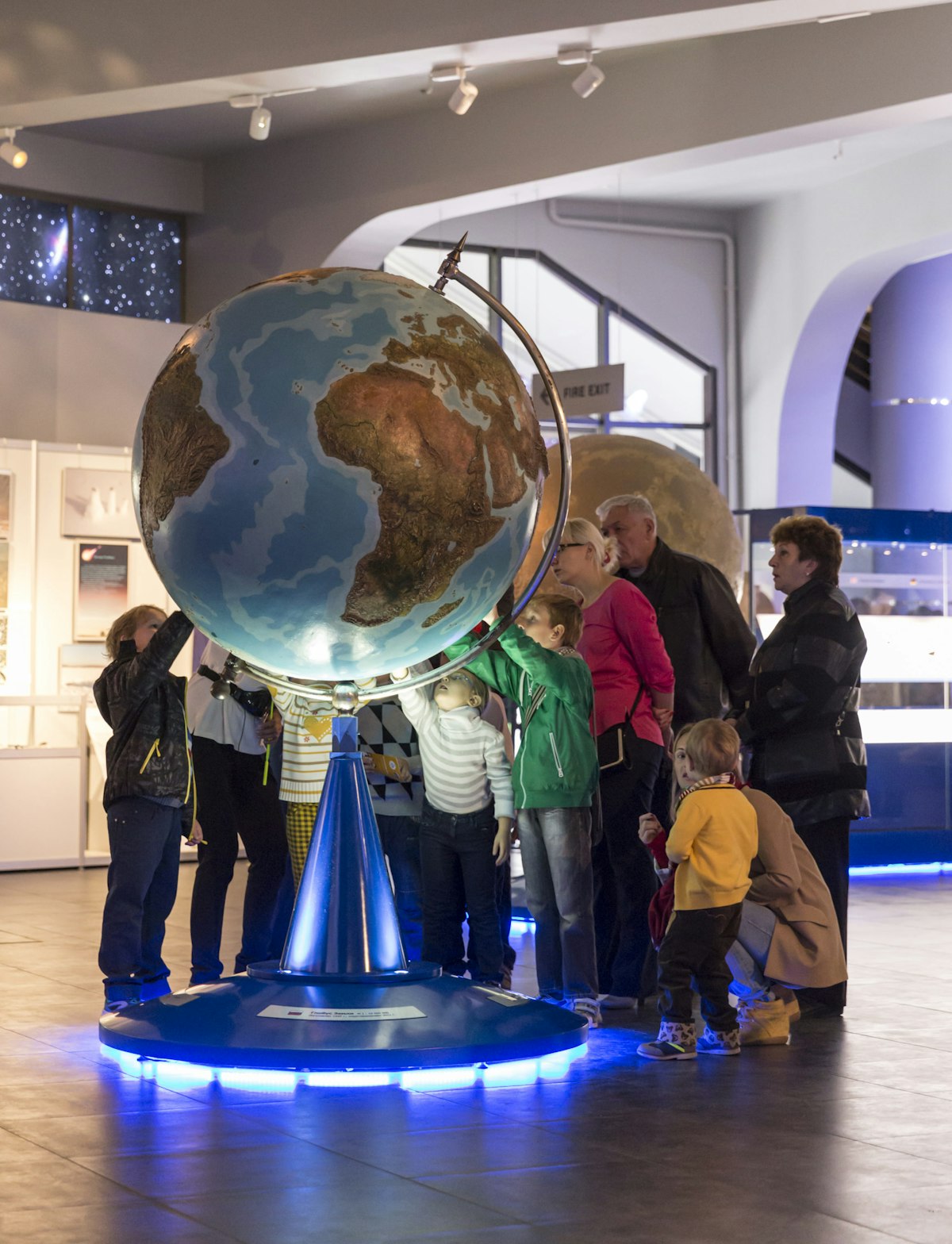 Exhibition in Moscow Planetarium.