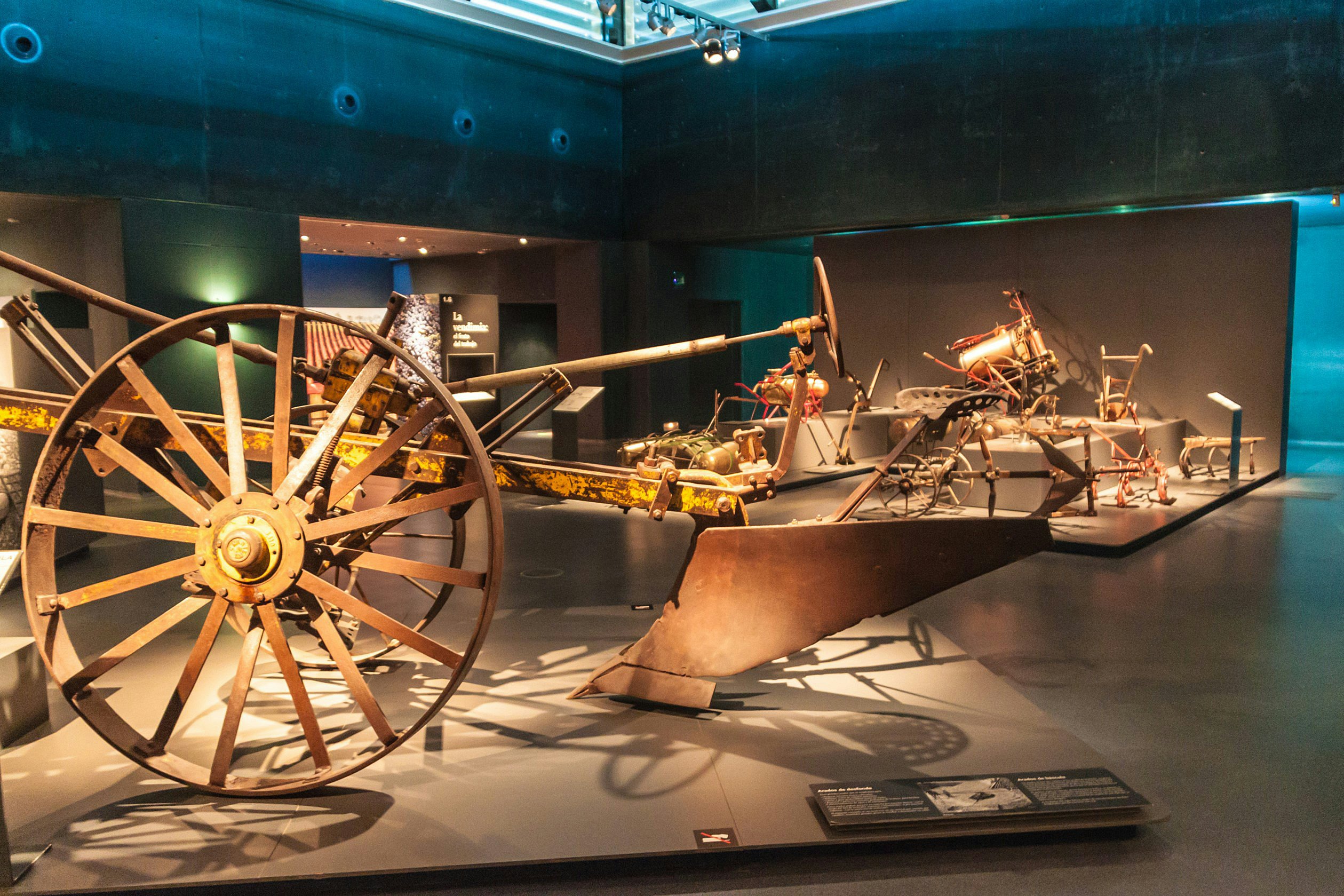 Interior of the Vivanco winery museum in Briones, La Rioja, Spain.
