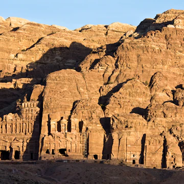 Petra - Nabataeans capital city (Al Khazneh) , Jordan. The Corinthian, Silk and Urn tomb. Roman Empire period.
30434515
day, dig, hill, tomb, cave, rock, asia, hole, stone, roman, crypt, petra, empire, jordan, column, period, remain, sacred, mystic, arabic, shrine, facade, outdoor, history, khazneh, arabian, antique, ancient, cemetery, landmark, historic, nabatean, monastery, graveyard, nabataeans, monumental, corinthian, archaeological