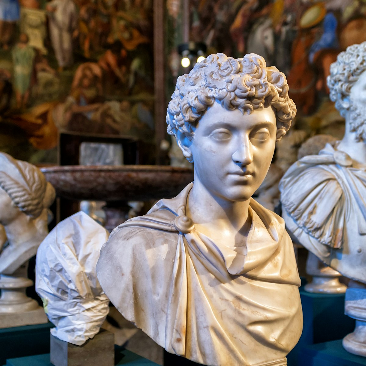 OCTOBER 3, 2012: Antique marble busts inside the Capitoline Museum.
311817245
hill, italian, nobody, rome, national, sculpture, capitol, italy, travel, statue, european, destinations, culture, landmark, attraction, details, old, roman, historic, figure, famous, interior, inside, classic, exhibit, tourism, art, roma, antique, ancient, indoor, vacation, capitoline, europe, museum, close-up, luxury, human, man, nice, tourist, many, lot, history, stone, marble, head, fine, hellenistic