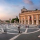 Panorama of Capitoline Hill and Piazza del Campidoglio in the Evening, Rome, Italy
ancient, architecture, aurelius, campidoglio, capital, capitol, capitoline, capitolinus, castor, ceasar, city, cityscape, dusk, emperor, equestrian, europe, european, evening, famous, hill, historical, history, horse, italia, italian, italy, landmark, marble, marcus, michelangelo, museum, old, palace, piazza, place, renaissance, roma, roman, rome, sculpture, skyline, square, stairs, stairway, statue, street, tourism, town, travel, urban