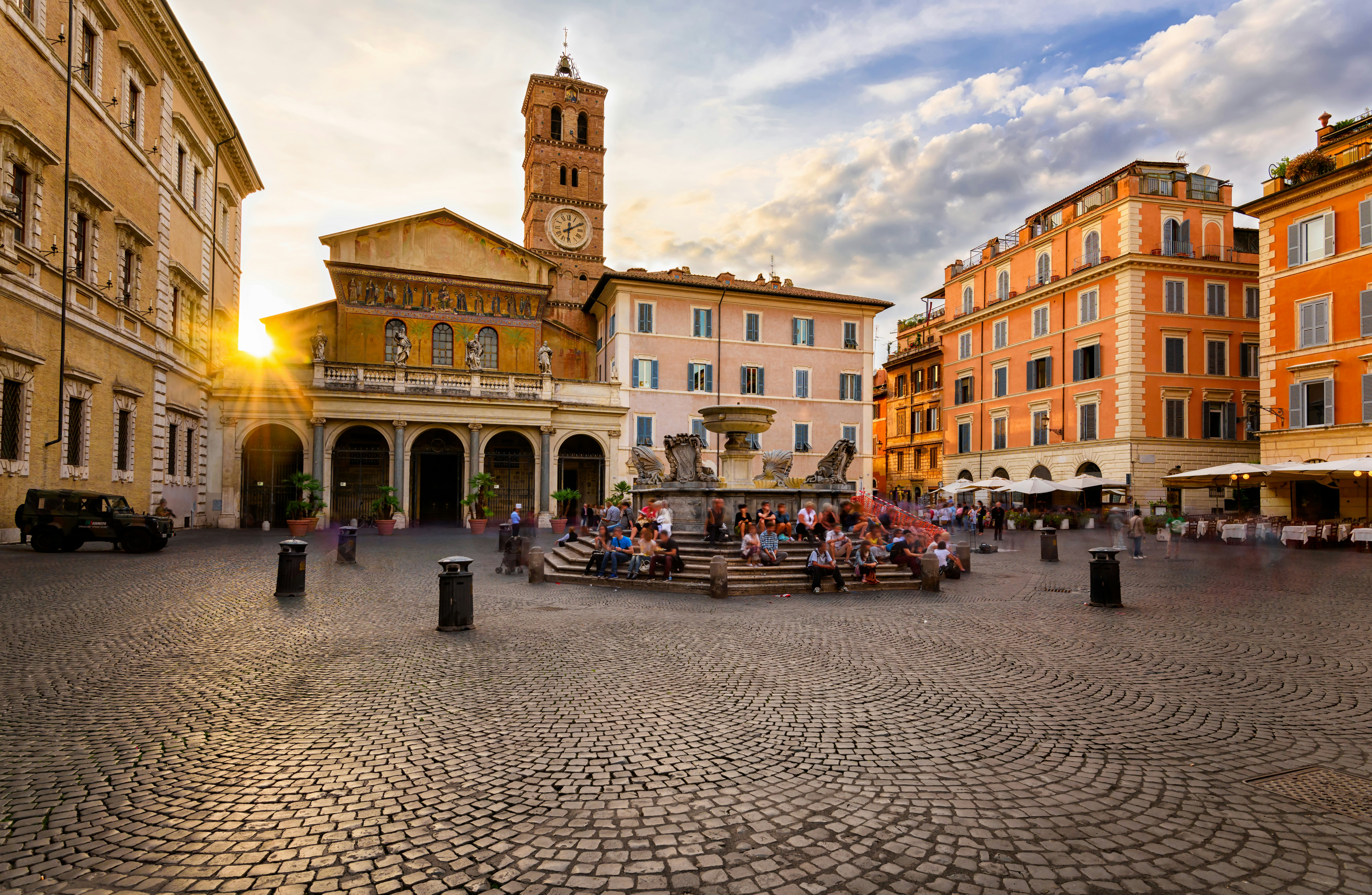 Basilica di Santa Maria and Piazza di Santa Maria in Trastevere during sunset.
676279045
outdoor, piazza, italian, cathedral, square, historical, rome, italy, view, vivid, wide, attraction, night, maria, roman, dusk, basilica, cozy, religious, historic, church, famous, architecture, colorful, sunset, tourism, roma, santa, beautiful, angle, fountain, exterior, rome italy, rome street, rome sunset, rome cityscape, lazio, italia, trastevere