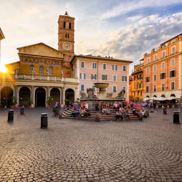 Basilica di Santa Maria and Piazza di Santa Maria in Trastevere during sunset.
676279045
outdoor, piazza, italian, cathedral, square, historical, rome, italy, view, vivid, wide, attraction, night, maria, roman, dusk, basilica, cozy, religious, historic, church, famous, architecture, colorful, sunset, tourism, roma, santa, beautiful, angle, fountain, exterior, rome italy, rome street, rome sunset, rome cityscape, lazio, italia, trastevere