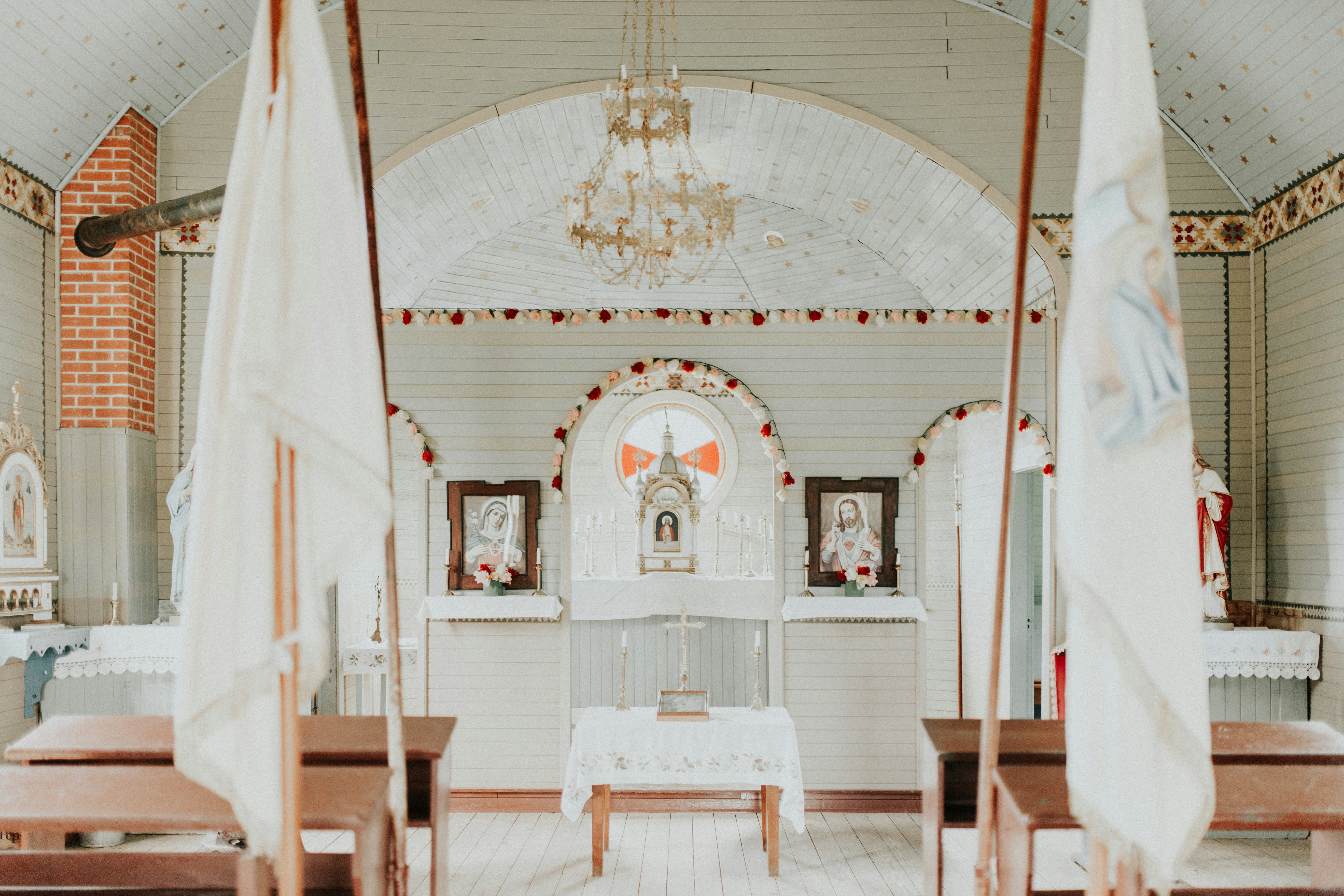 The altar inside the Ukrainian Eastern Orthodox Church in Alberta's Ukrainian Village.
695475025
alberta, art, building, canada, church, culture, eastern orthodox, heritage, history, jesus, religion, ukrainian culture, virgin mary