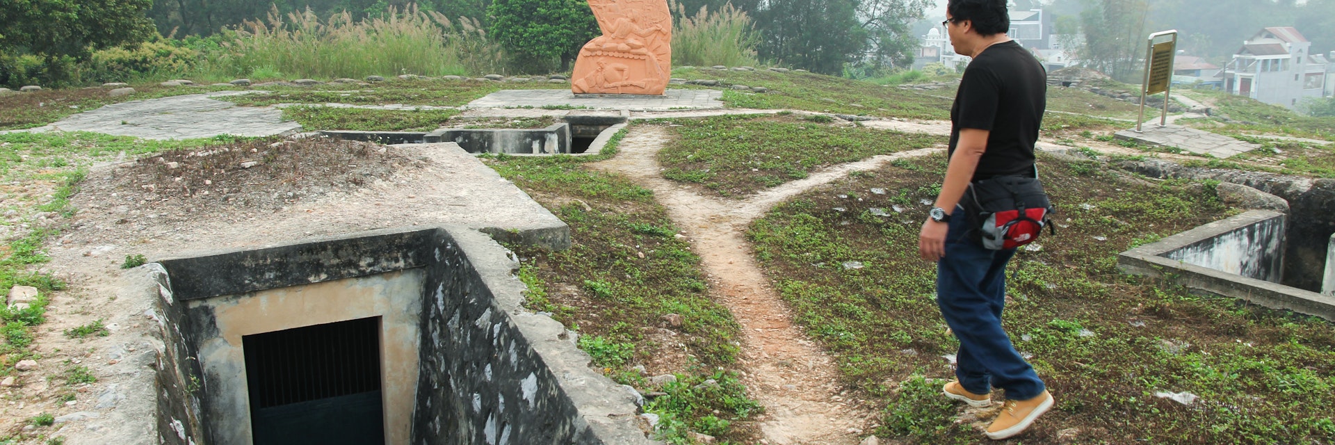 Trench warfare at A1 Hill, a famous historical site from the battle of Dien Bien Phu.