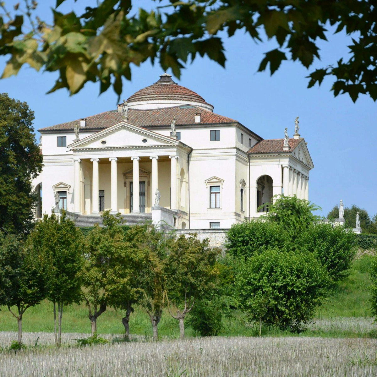 Villa Capra named La Rotonda, designed by Andrea Palladio architect in1591 at Vicenza in Italy.