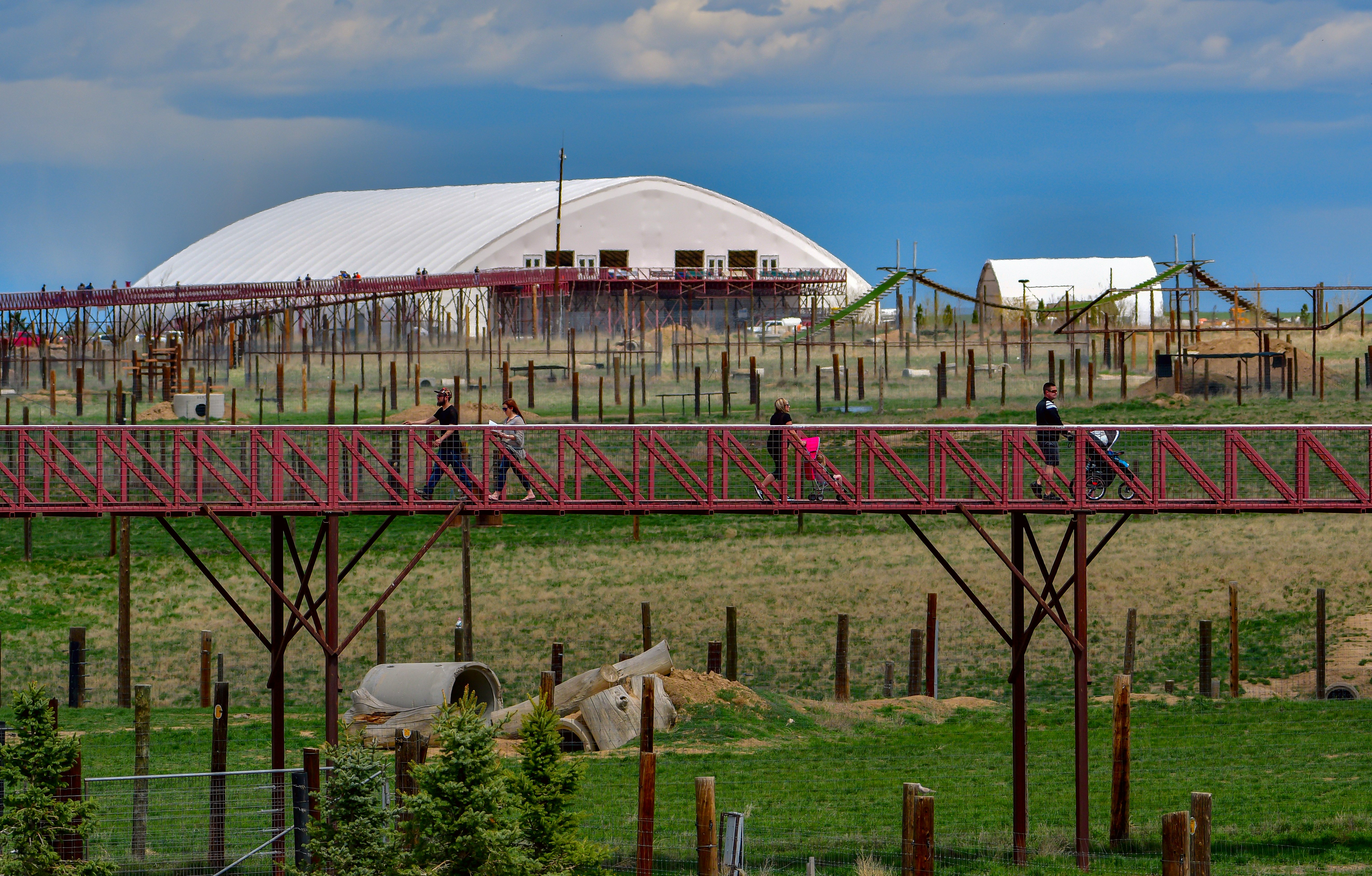 The Wild Animal Sanctuary uses elevated walkways for the comfort of the animals and the safety of the visitors.