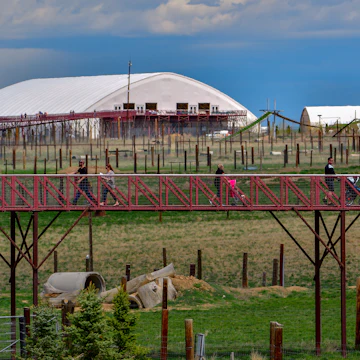 The Wild Animal Sanctuary uses elevated walkways for the comfort of the animals and the safety of the visitors.