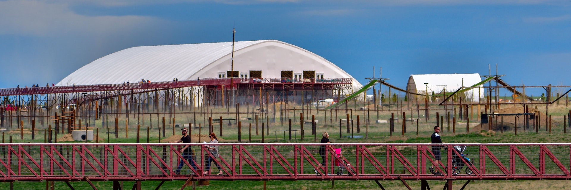 The Wild Animal Sanctuary uses elevated walkways for the comfort of the animals and the safety of the visitors.