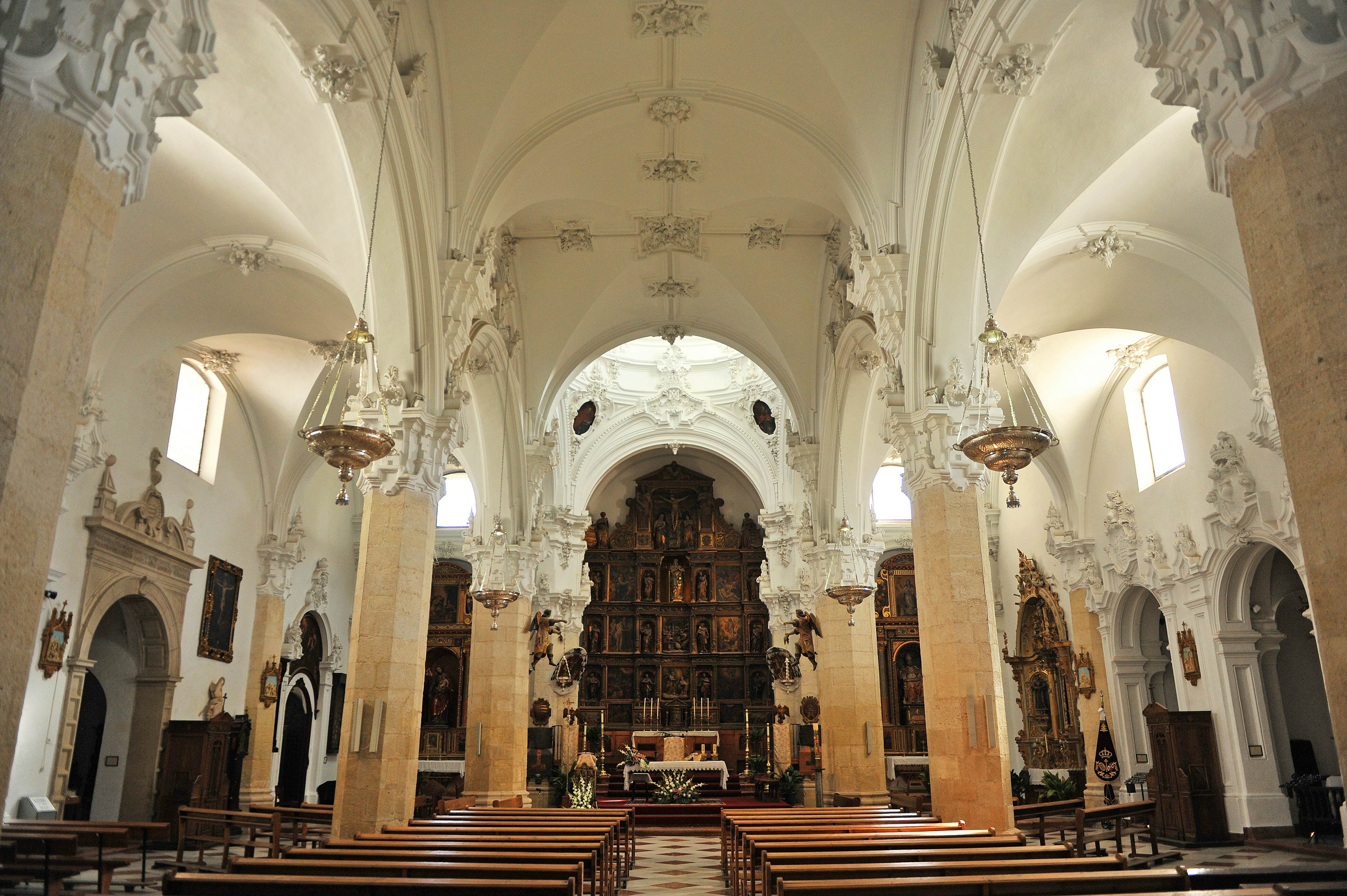 Inside the Assumption church (Iglesia de la Asuncion) in Priego de Cordoba.