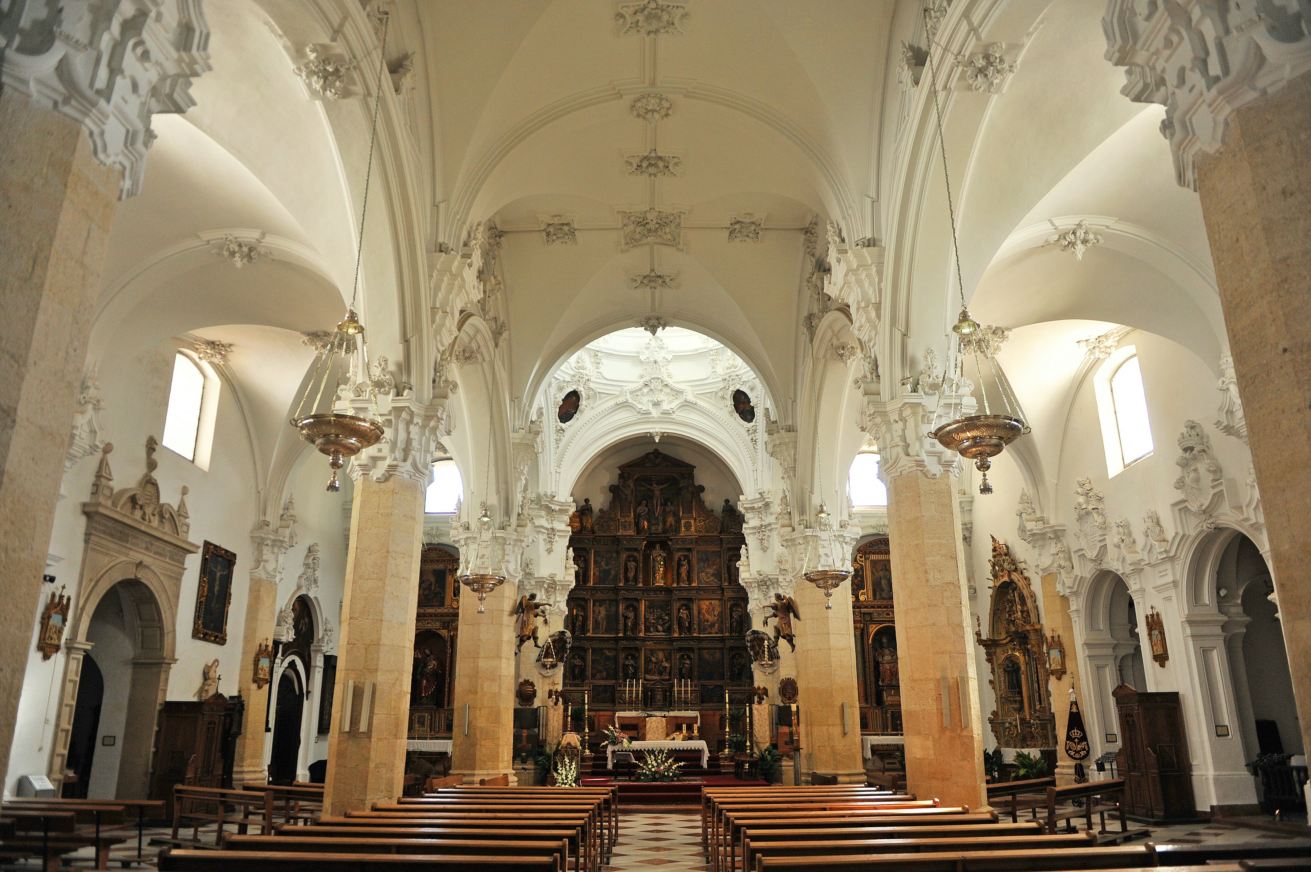 Inside the Assumption church (Iglesia de la Asuncion) in Priego de Cordoba.