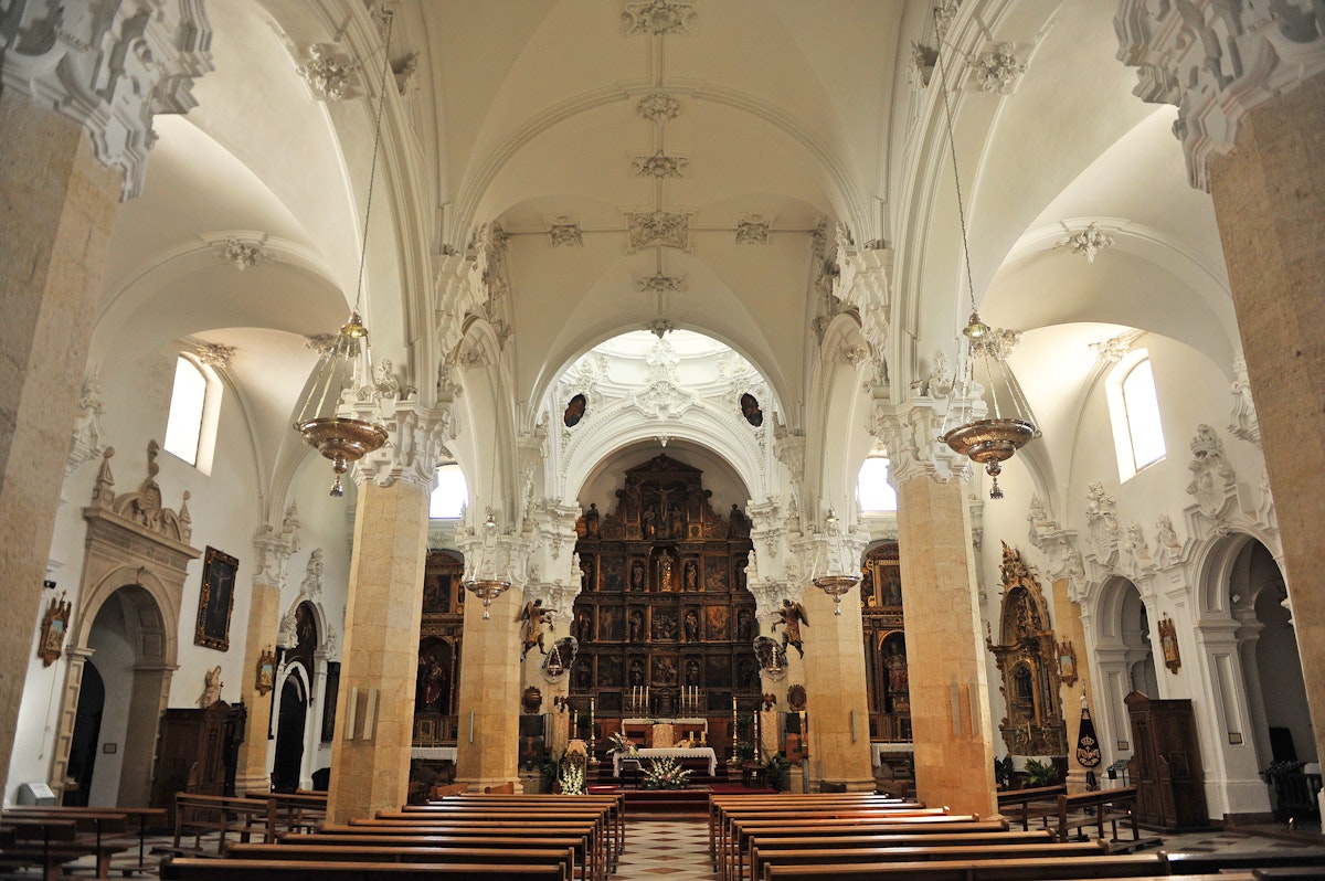Inside the Assumption church (Iglesia de la Asuncion) in Priego de Cordoba.