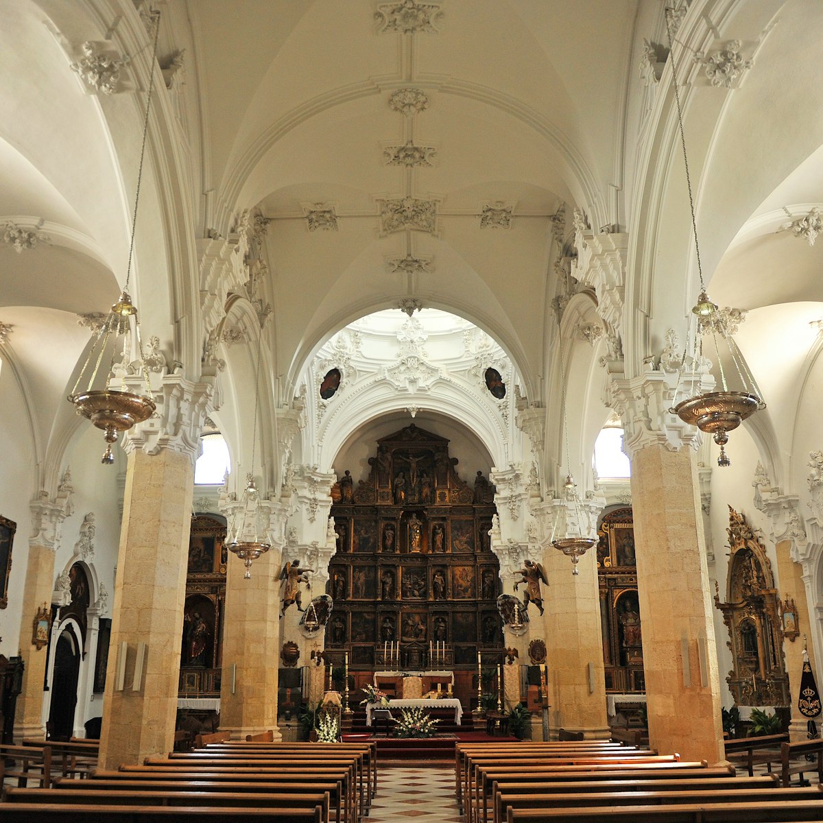 Inside the Assumption church (Iglesia de la Asuncion) in Priego de Cordoba.