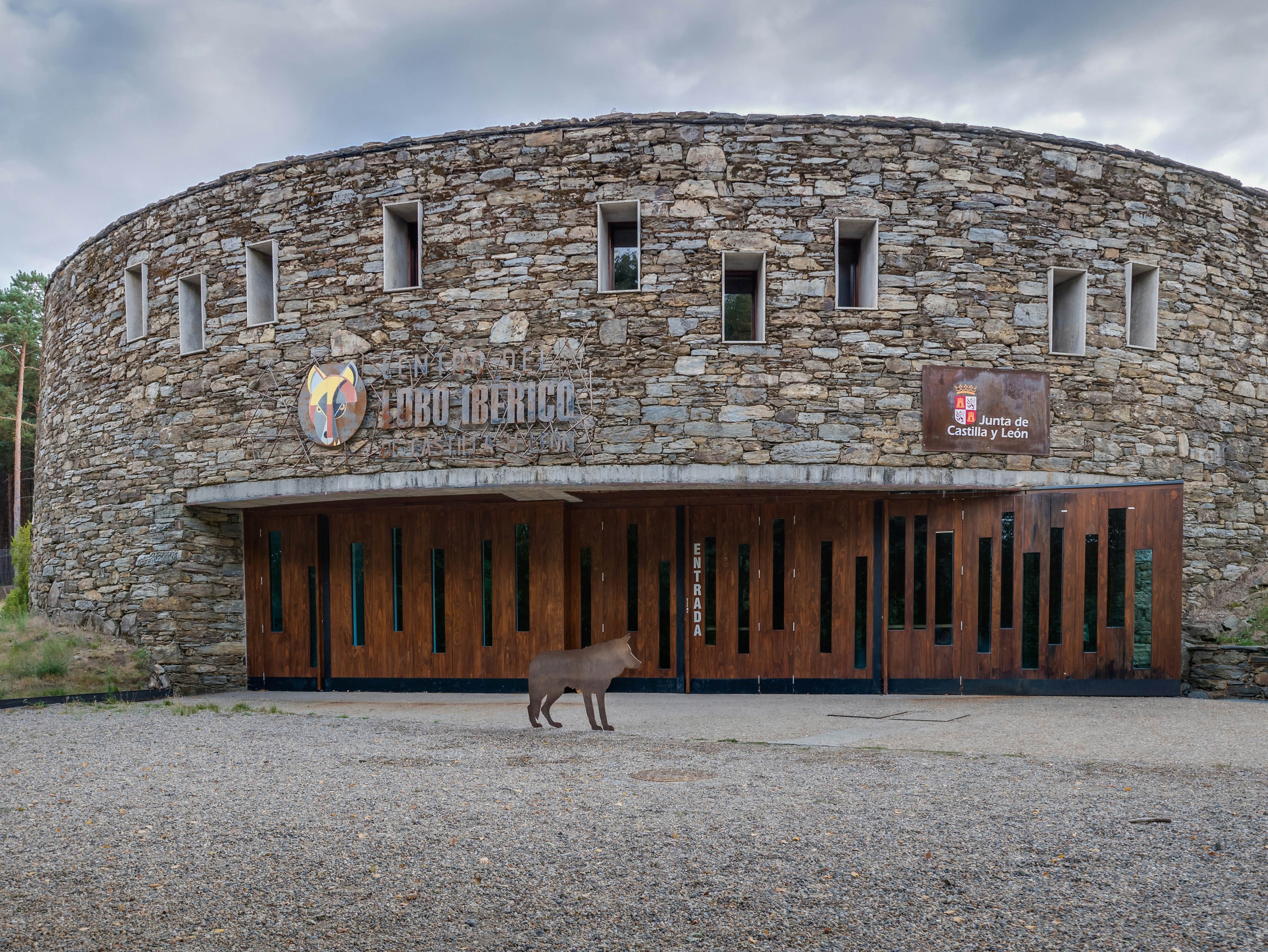 Main building of the Iberian Wolf Center, Robledo, Sanabria, Zamora, Spain.
