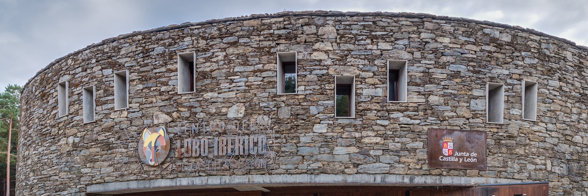Main building of the Iberian Wolf Center, Robledo, Sanabria, Zamora, Spain.