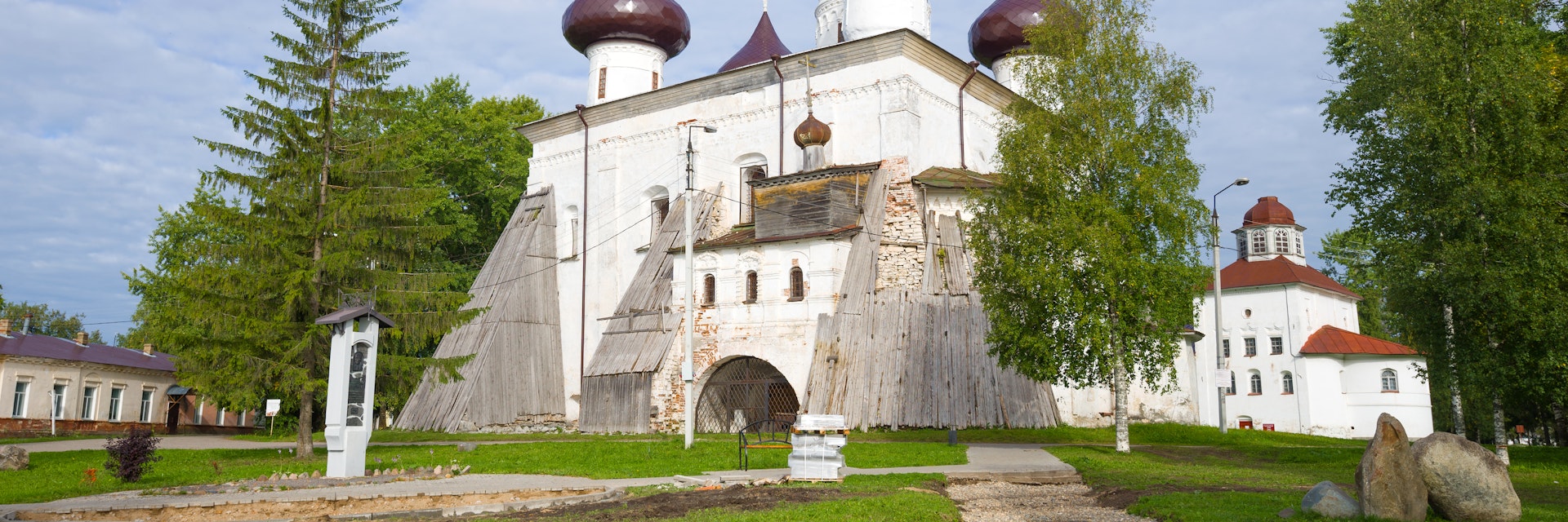 The Cathedral of the Nativity of Christ in Kargopol, Russia.