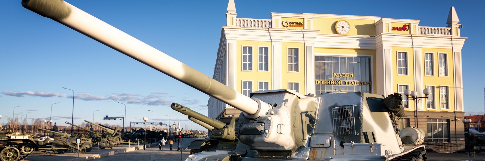 Military equipment-retro exhibit of the Military History Museum, Yekaterinburg, Russia.