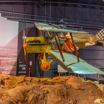 Military aircraft from WWI at Omaka Aviation Heritage Centre in Blenheim, New Zealand.