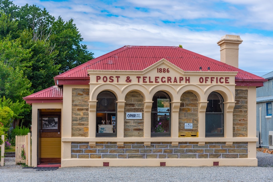 Post and Telegraph office in Ophir, New Zealand.