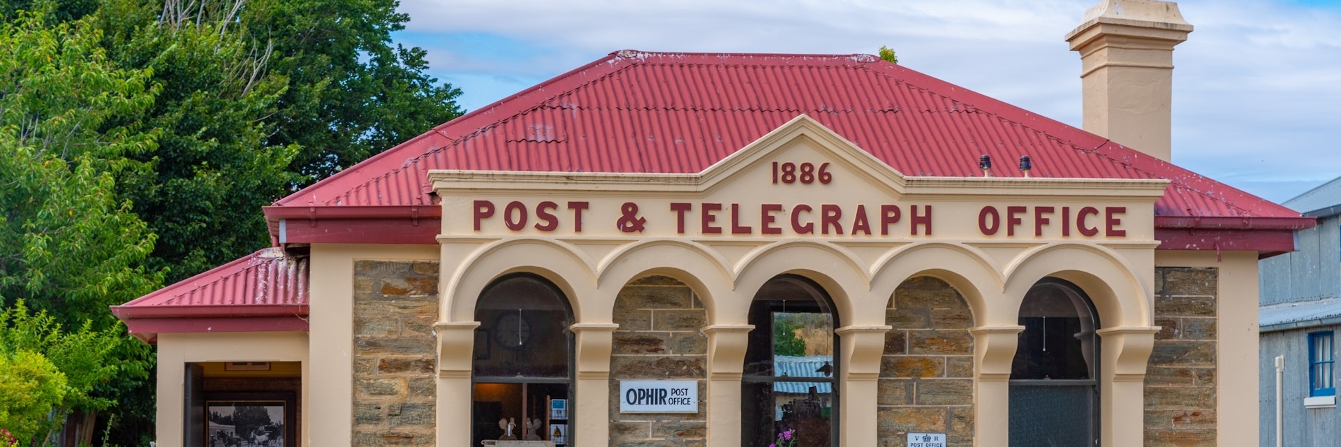 Post and Telegraph office in Ophir, New Zealand.