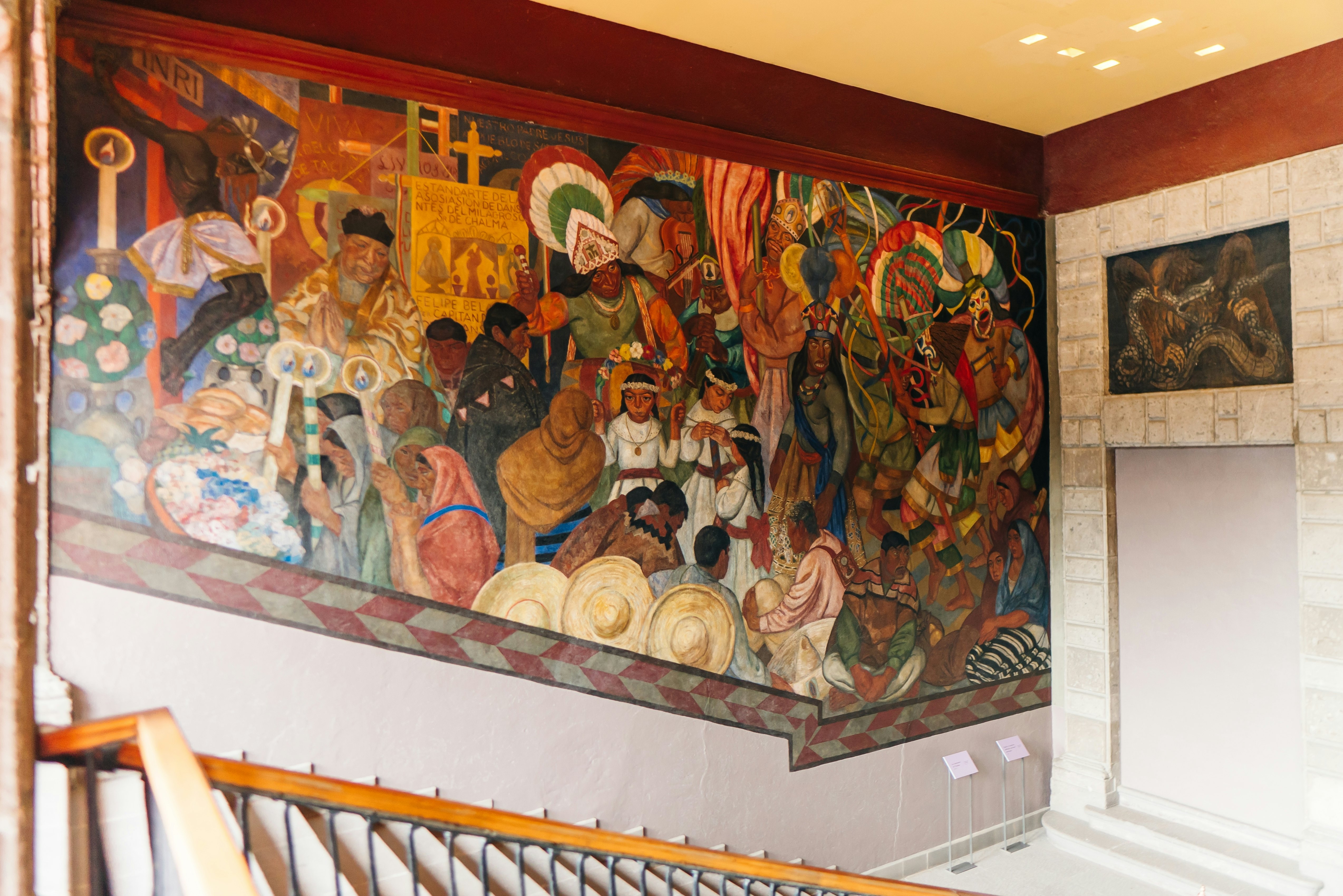 Mural at Antiguo Colegio de San Ildefonso.