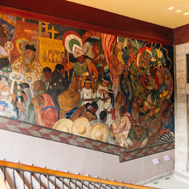 Mural at Antiguo Colegio de San Ildefonso.