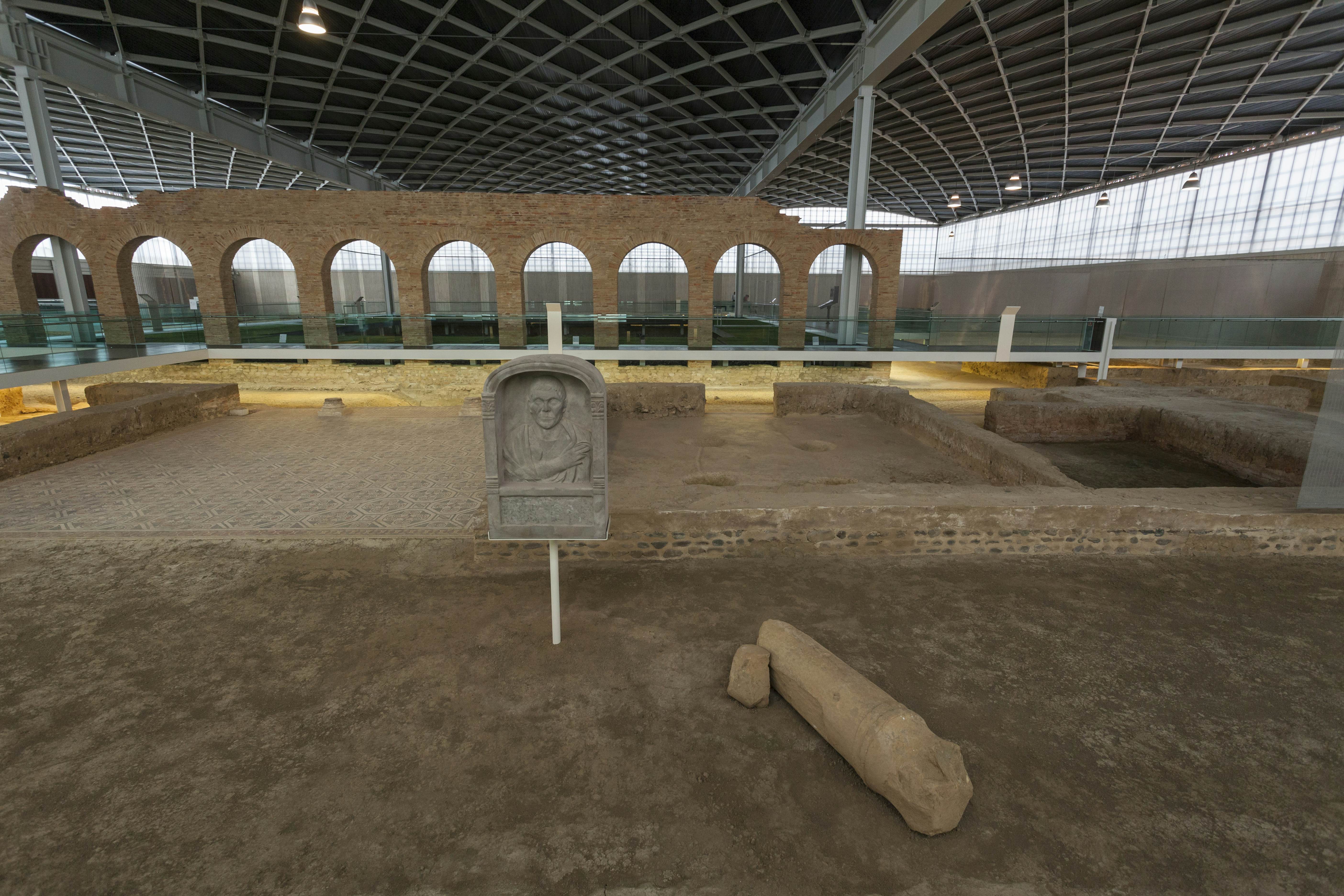 Interior of the Villa Romana La Olmeda.