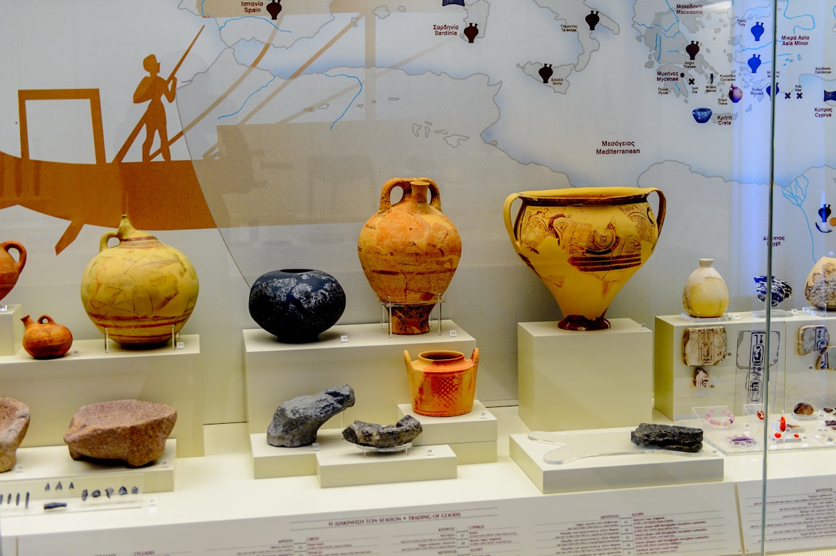 Archaeological museum in Mycenae, Greece. 