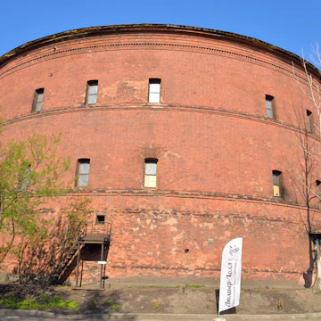 Lumiere Hall creative space, located on the Obvodniy channel embankment in the old building of gasholder.