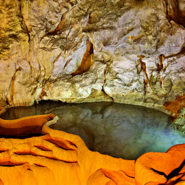 The "Cave of the Lakes" close to Kalavryta town.