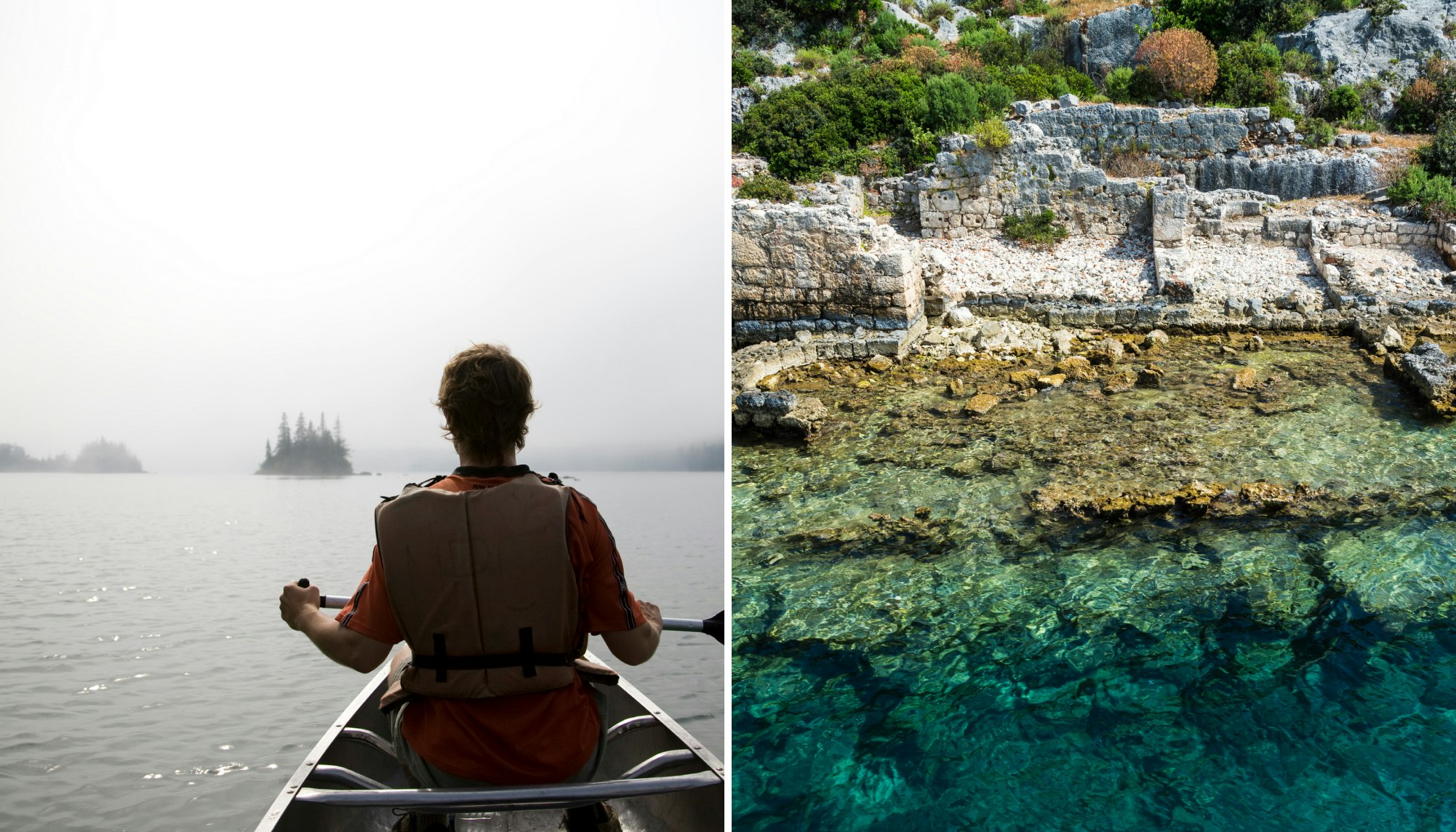 Kayaking in Isle Royale; a turquoise water beach in Turkey.