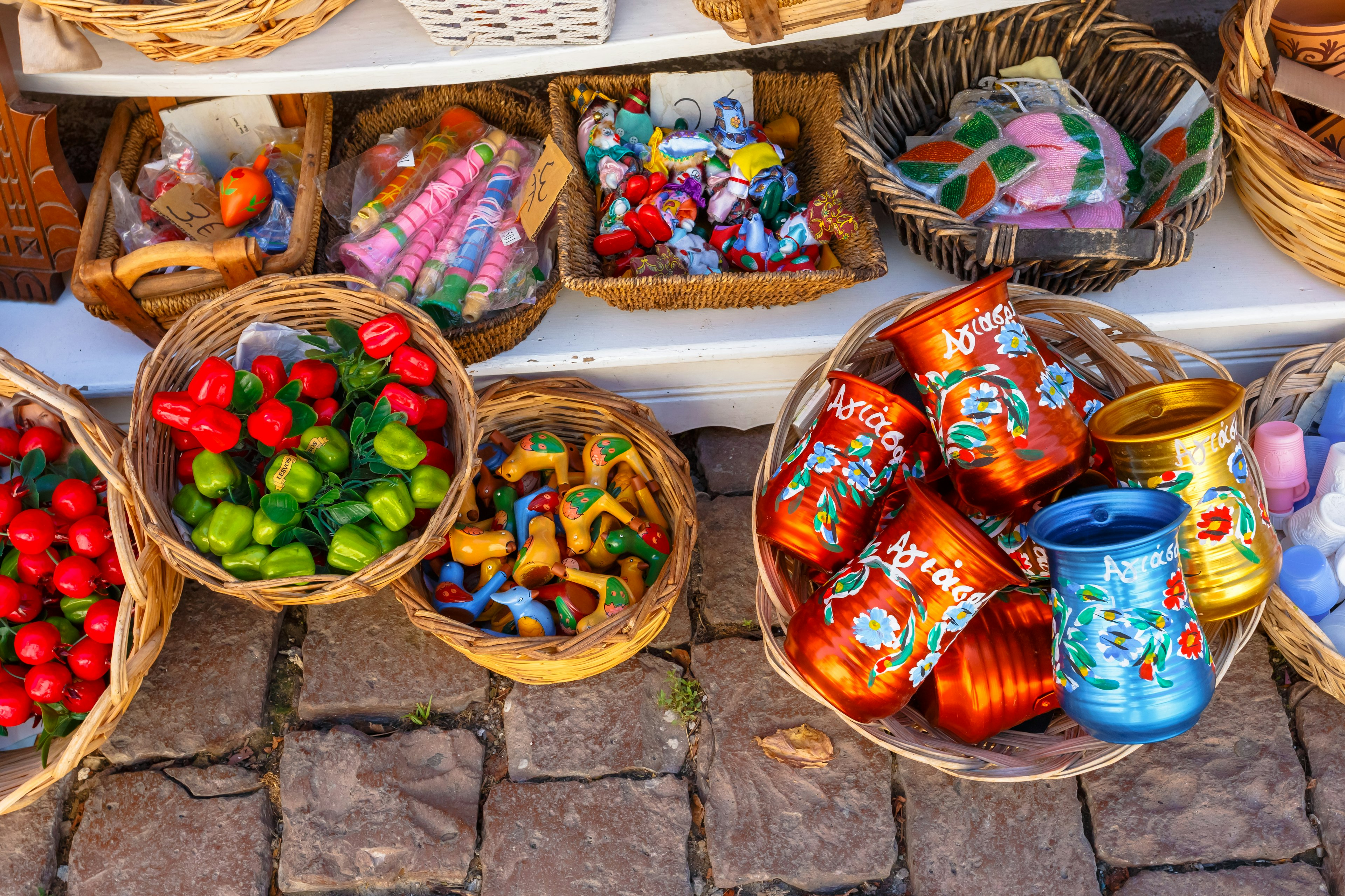 Traditional art in Agiasos market