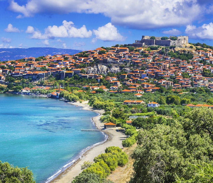 scenic landscape and historic towns of Lesbos island
1162556442