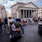 ROME, ITALY - JULY 03: Tourists lined up to enter Pantheon - Basilica of Santa Maria ad Martyres on first day of general admission on July 03, 2023 in Rome, Italy. As of today, the Pantheon - Basilica of Santa Maria ad Martyres " the most visited cultural site in Italy with 9 million visitors a year." becomes chargeable, ticket price is 5 euros for tourists free for residents of the municipality of Rome.(Photo by Stefano Montesi - Corbis/Getty Images)
1460763579
culture, lifestyle and leisure, place of international interest