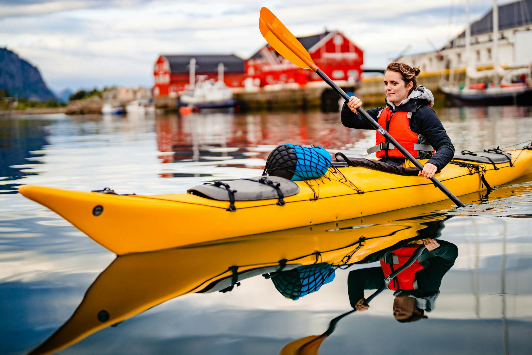 Lonely Planet - Matilde in the wild in Lofoten, Norway.