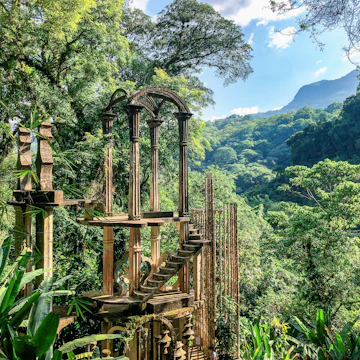Las Pozas is a surrealistic garden constructed in the middle of a mexican jungle in the city of Xilitla.