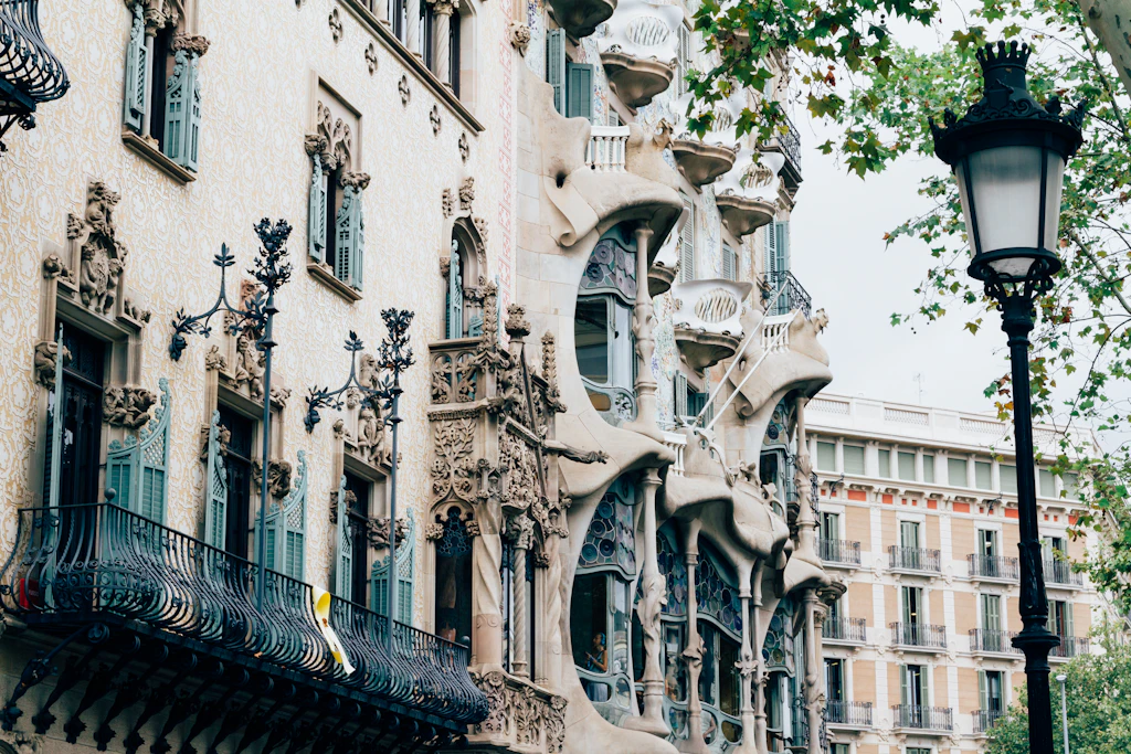 Casa Amatller and Casa Batlló in Barcelona, Spain The Modernista masterpieces of Casa Amatller and Casa Batlló in Barcelona, Spain, are directly adjacent to each other.