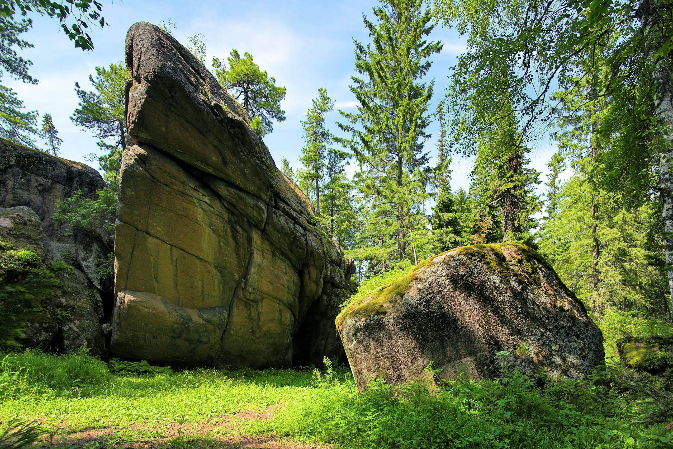 502752551
Forest; Photography; Pine Tree; Pine Woodland; Asia; Beauty In Nature; Krasnoyarsk Pillars; Landscape; Larch Tree; Outdoors; Taiga; Green; Green Color; Nature; Rock; Rock - Object; Russia; Scenics; Siberia; Tree; Horizontal; No People; State Nature Reserve; Stolby; Stone; Stone - Object; Summer;
Rock in the forest in Krasnoyarsk Pillars (State Nature Reserve Stolby), Siberia, Russia