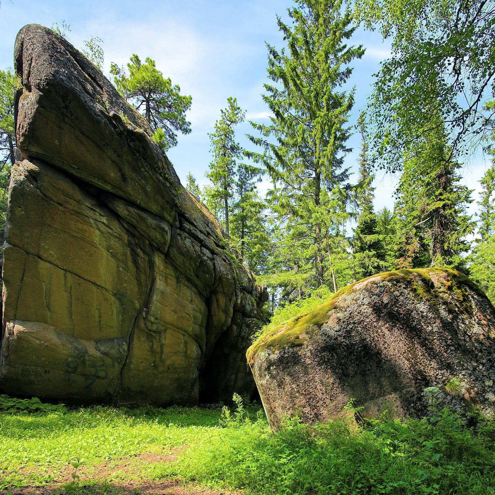 502752551
Forest; Photography; Pine Tree; Pine Woodland; Asia; Beauty In Nature; Krasnoyarsk Pillars; Landscape; Larch Tree; Outdoors; Taiga; Green; Green Color; Nature; Rock; Rock - Object; Russia; Scenics; Siberia; Tree; Horizontal; No People; State Nature Reserve; Stolby; Stone; Stone - Object; Summer;
Rock in the forest in Krasnoyarsk Pillars (State Nature Reserve Stolby), Siberia, Russia