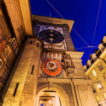 514866764
Architecture; Bern; Bern Canton; Bern-Mittelland; Blue; Construction Industry; Downtown District; Dusk; Europe; Famous Place; Photography; Business Finance and Industry; Capital Cities; City; City Street; Cityscape; Clock; Clock Tower; Color Image; Night; No People; Old Town; Outdoors; Zytglogge; Gate; History; Horizontal; Illuminated; Street; Switzerland; Tower; Town Square; Medieval; Morning; Traffic; Travel; Travel Destinations; Twilight; UNESCO; UNESCO World Heritage Site; Urban Skyline;
Zytglogge clock tower lit up at night, in Bern.