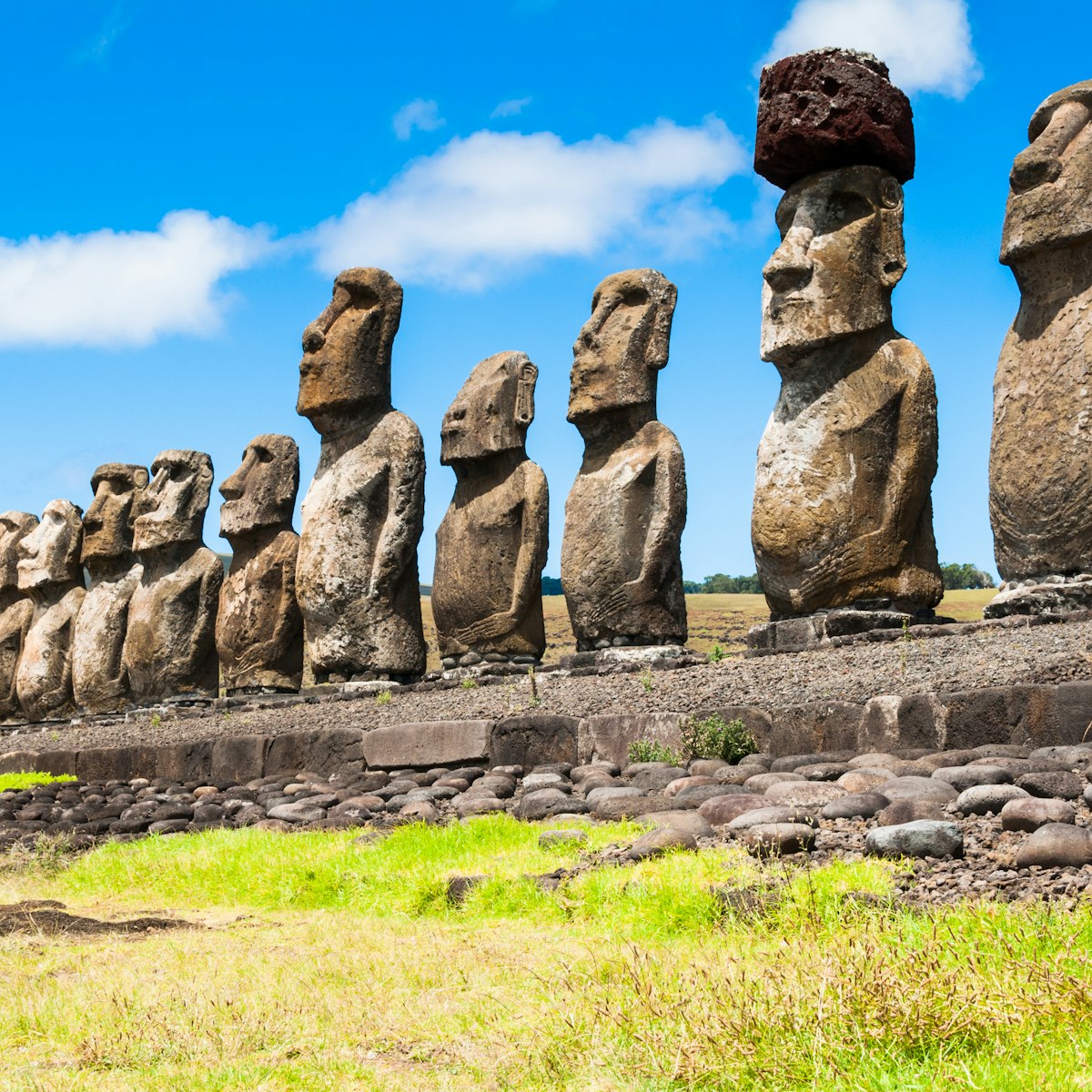 Moais of Ahu Tongariki, Easter Island.
Travel Destinations Horizontal The Americas South America Sculpture Statue Chile Famous Place International Landmark Cultures Island Easter Island Moai Statue Ahu Tongariki No People Photography Polynesian Culture UNESCO World Heritage Site