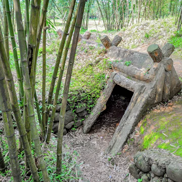 Entrance to Vinh Moc Tunnels, Quang Tri, Vietnam.