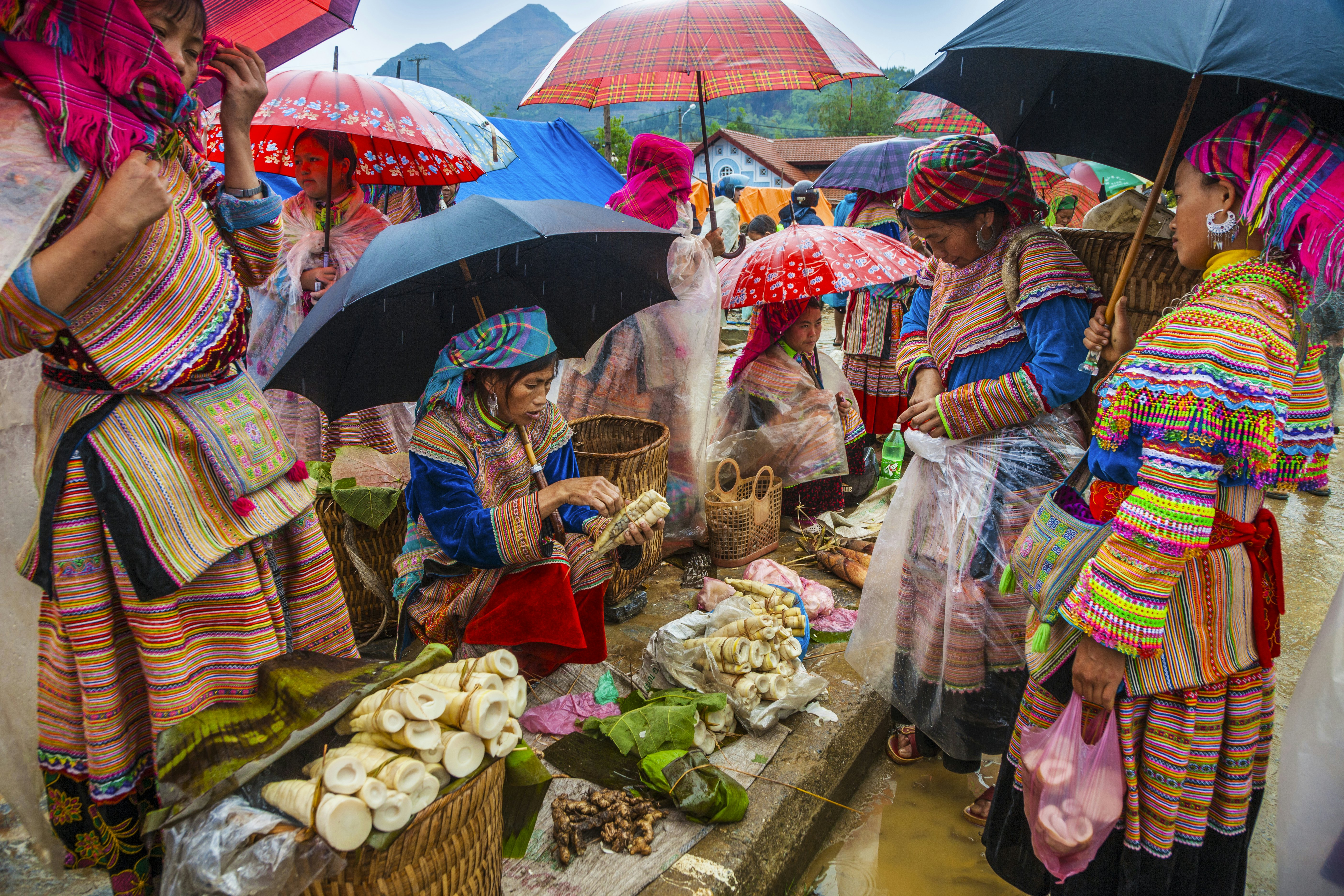 Bac Ha Market in Vietnam.