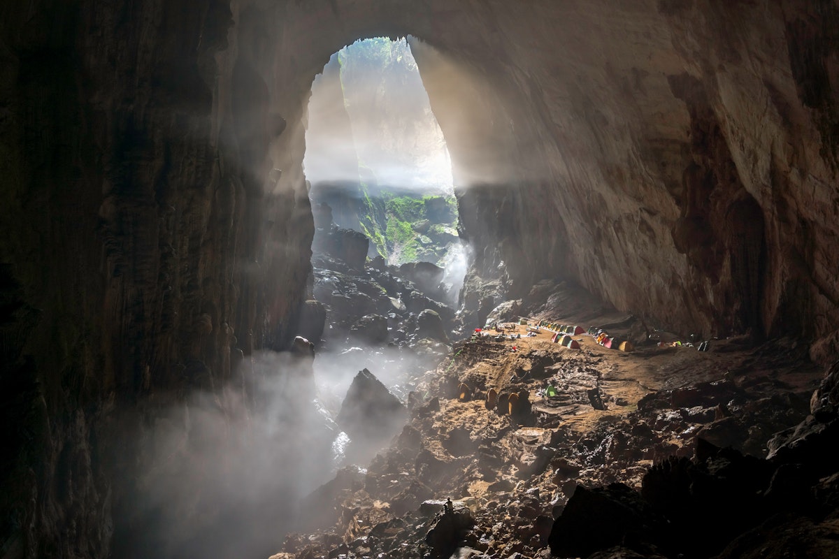 Hang Son Doong cave in the heart of the Phong Nha-Ke Bang National Park in Vietnam.