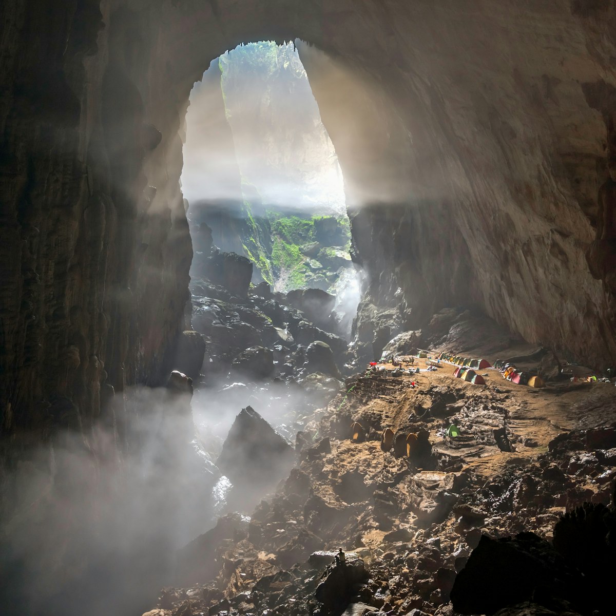 Hang Son Doong cave in the heart of the Phong Nha-Ke Bang National Park in Vietnam.