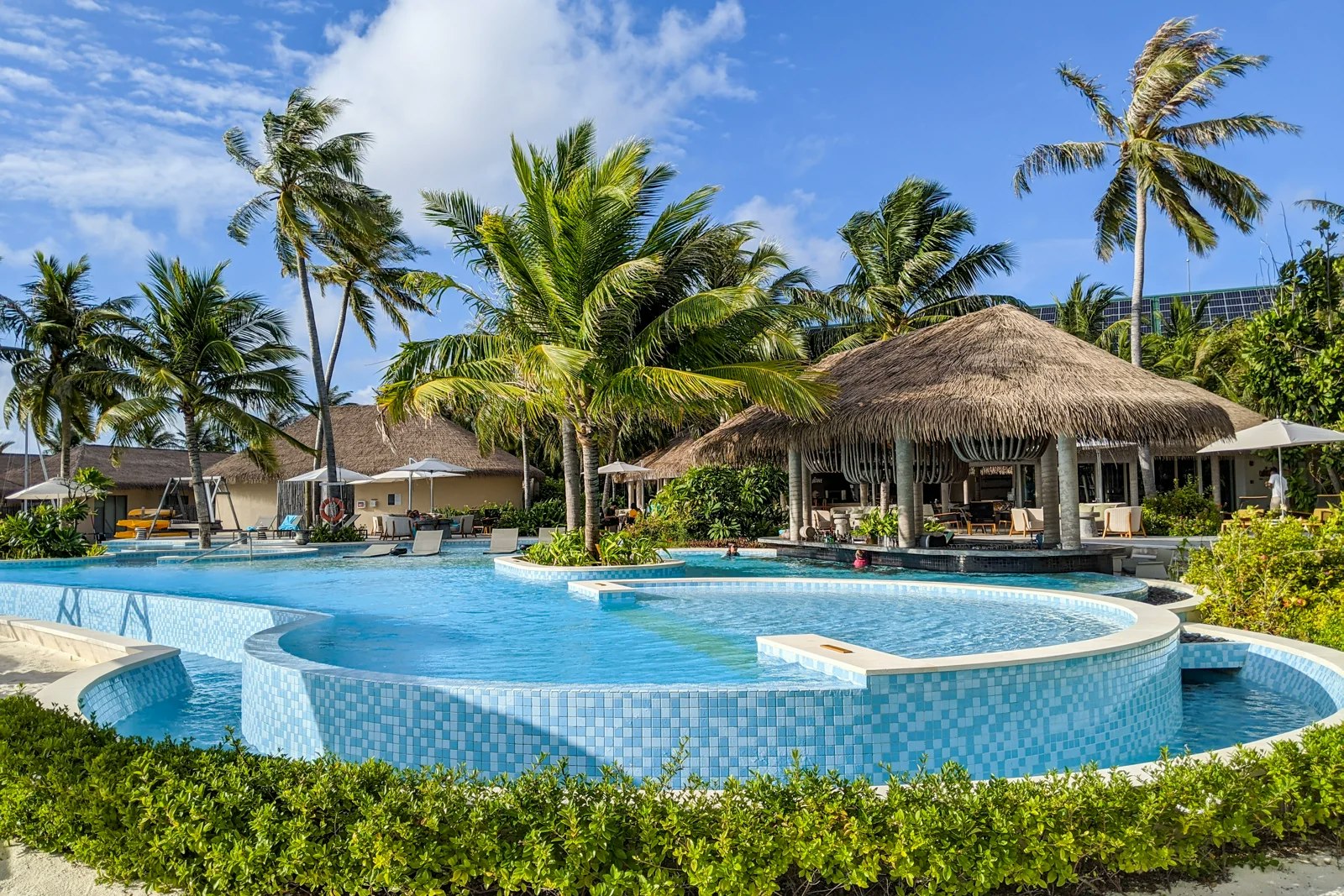 The pool at InterContinental Maldives Maamunagau Resort