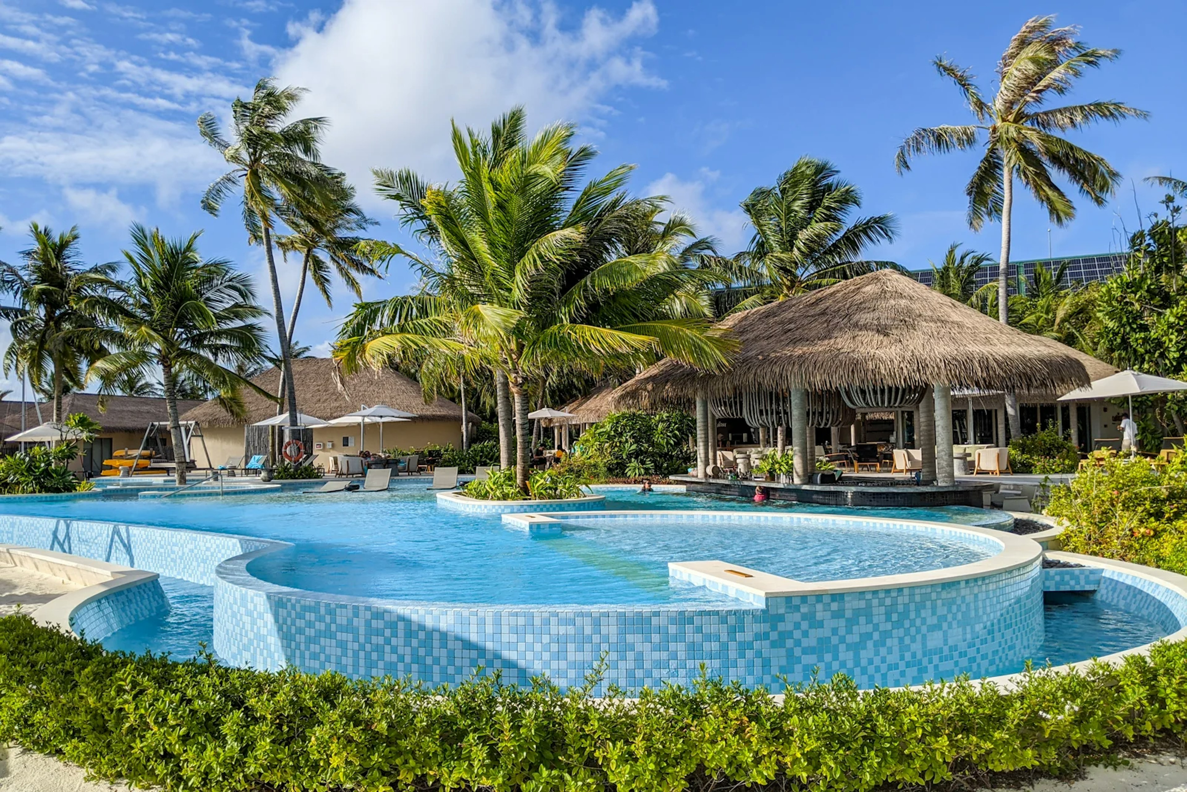 The pool at InterContinental Maldives Maamunagau Resort