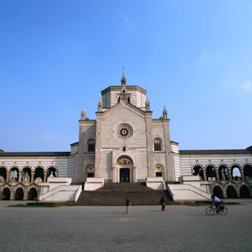Entrance to Cimitero Monumentale.
20709-39
Europe, Italy, Lombardy, Milan, arch, architecture, bicycle, building, cemetery, courtyard, culture, day, death, entrance, exterior, facade, group mixed, group of people, low angle view, non-motorised vehicle, outdoors, people, sky, step, transport, vehicle