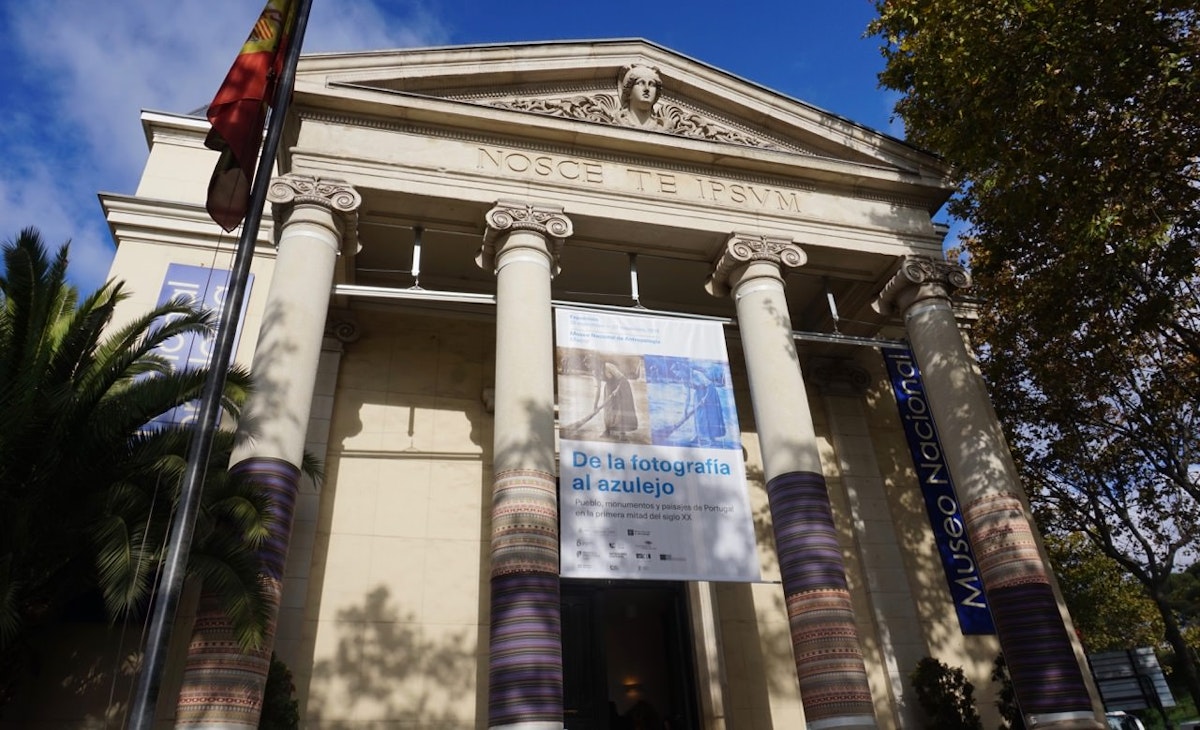 The facade of the Museo Nacional de Antropología.
