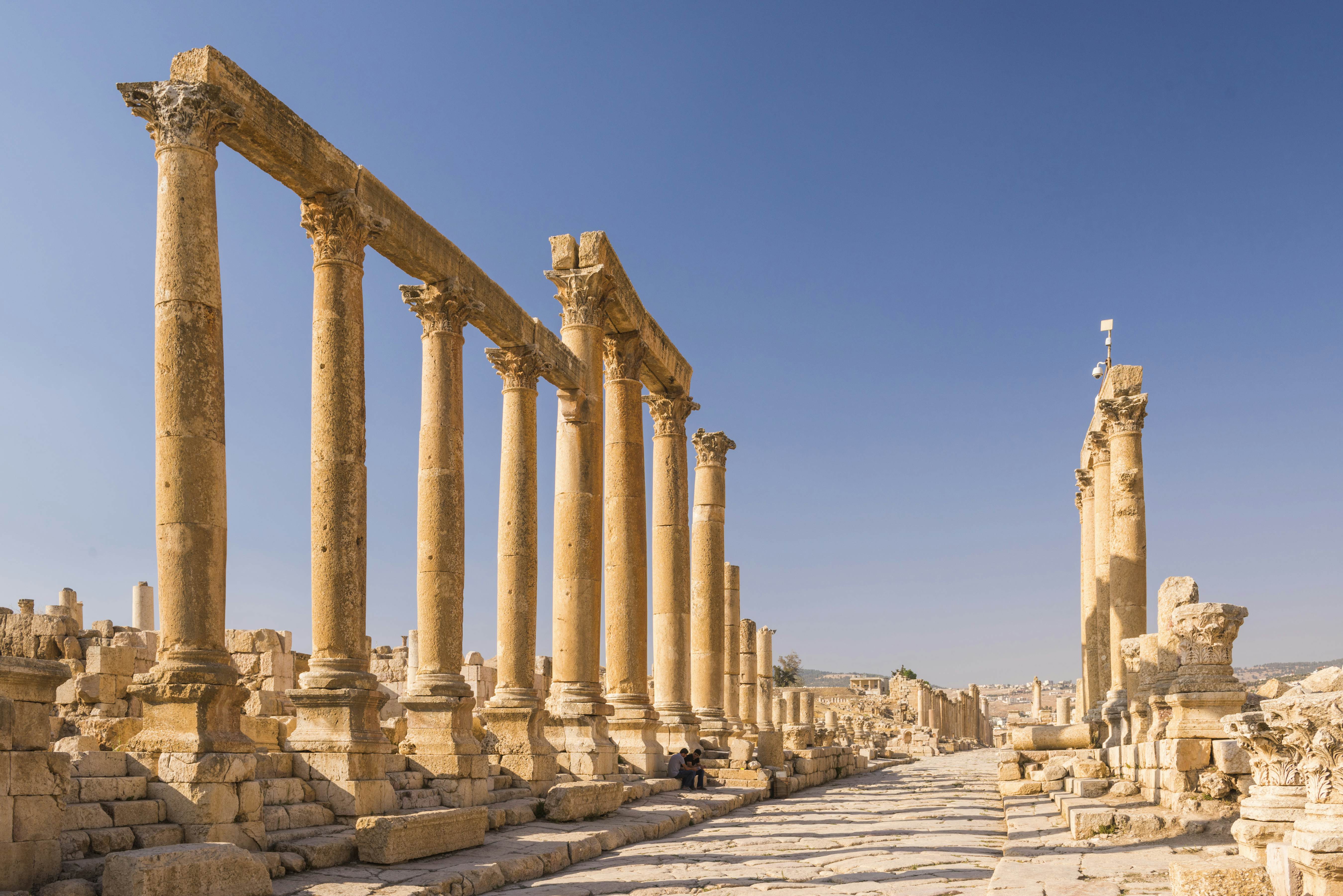 Jerash’s colonnaded Cardo Maximus.